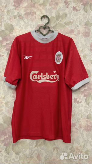 Оригинал футболка Reebok Liverpool 1998-99/00 M/L