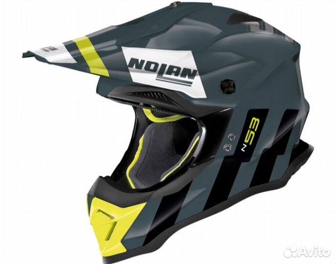 Мотошлем Nolan N53 Sparkler 91 Slate Grey