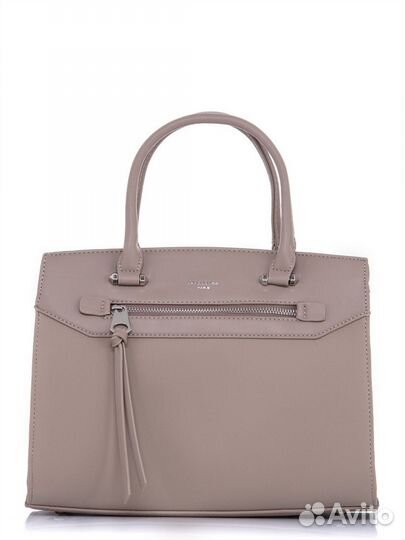 Бежевая сумка классическая David Jones