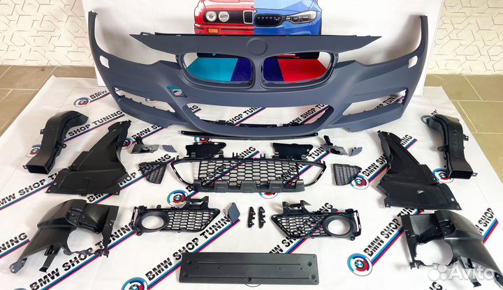 Бампер передний Bmw F30 M пакет