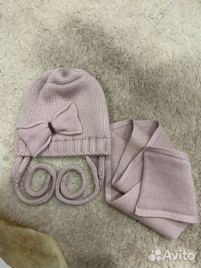 Комплект зимний katya шапка и шарф 50-52р