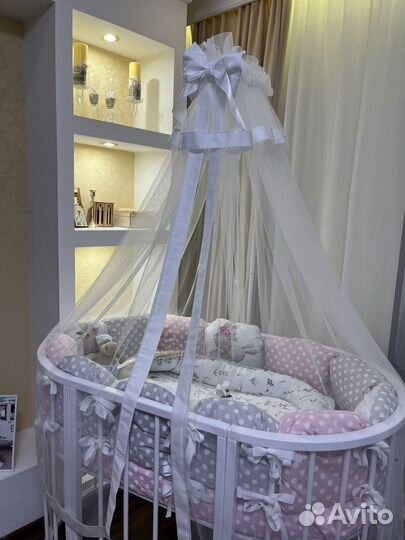 Балдахин в кроватку с держателем