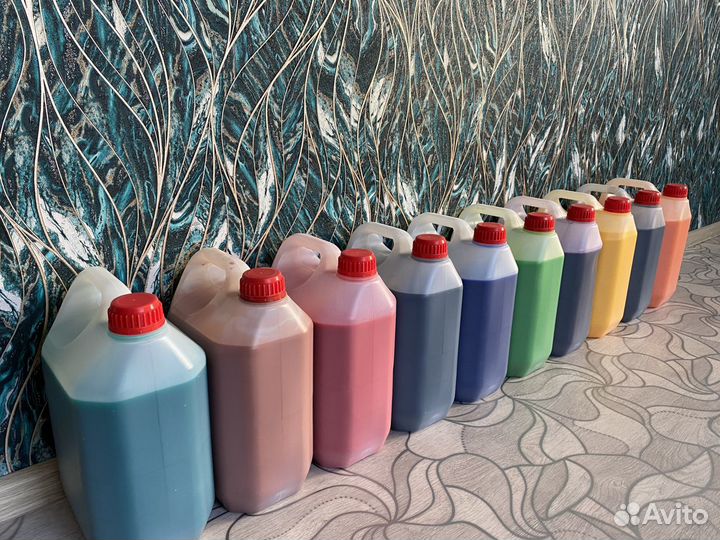 Краска для щебня (комплект образцов + технология)