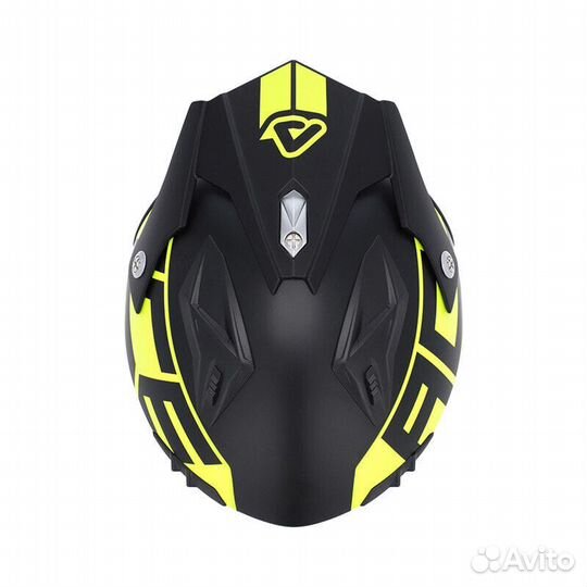 Acerbis Jet Aria 2206 Graphic Мотошлем Black Yellow Желтый