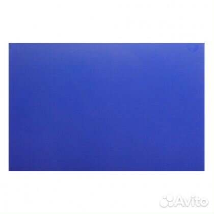 Доска разделочная 500х350х18 мм синий полипропилен