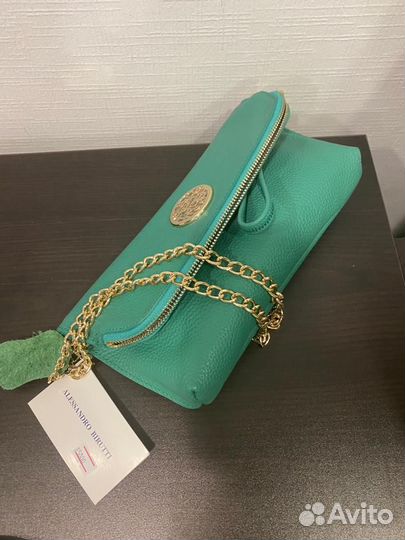 Сумка клатч натуральная кожа