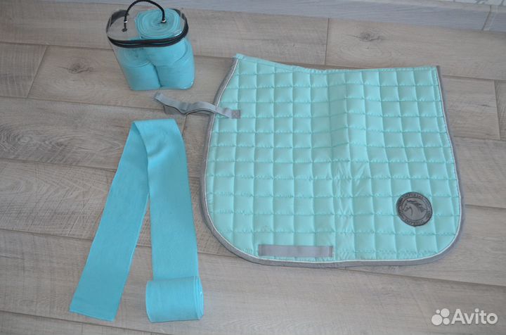 Вальтрапы, бинты, бриджи, шлем для верховой езды