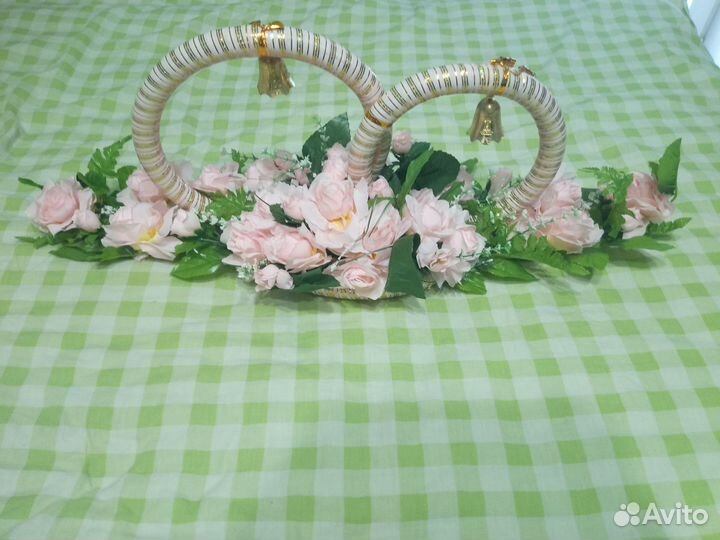 Свадебные кольца на машину