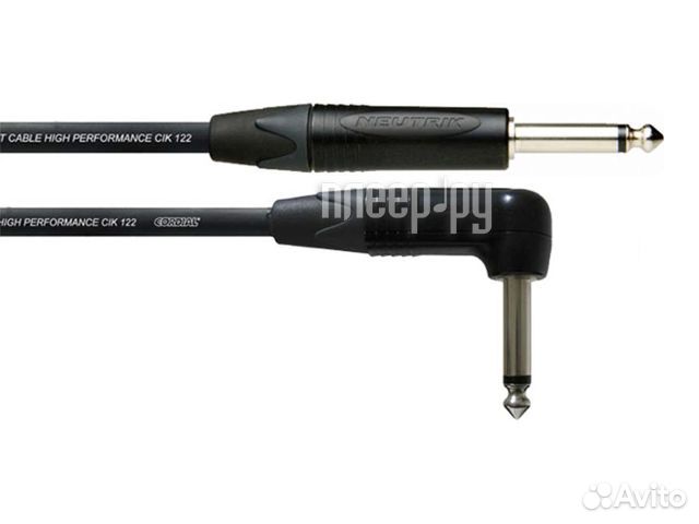 Cordial CPI 3 PR Jack 6.3mm - Jack 6.3mm 3m Black