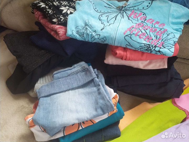 Вещи пакетом на девочку 134 140