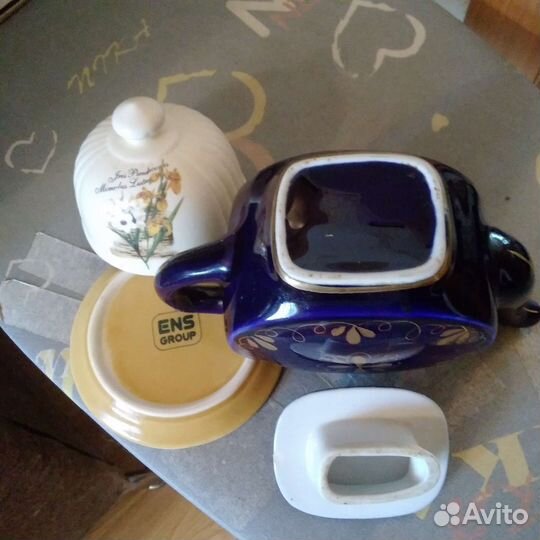 Чайник заварочный ссср+масленка