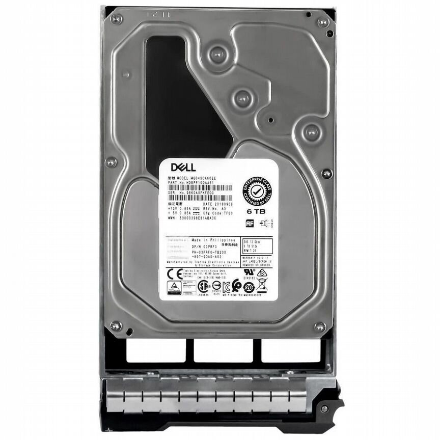 [3PRF0] Жесткий Диск Dell 6tb Sas 3.5" Hdd 3prf0