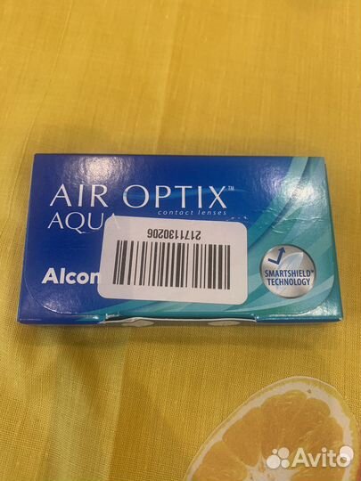 Контактная линза air optix aqua 1 штука -1