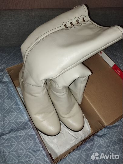 Сапоги женские зимние 39/40 белые