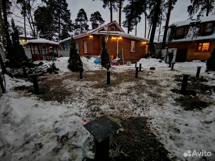 Винтовые сваи под ключ