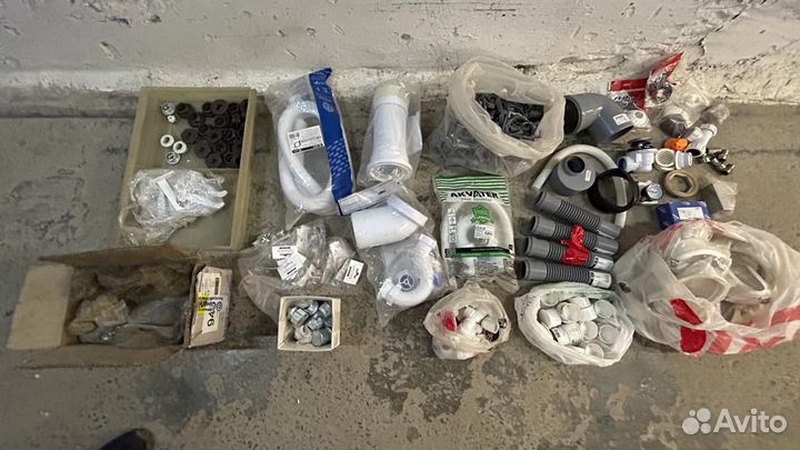 Сантехника, крепеж, вк, отопление остатки