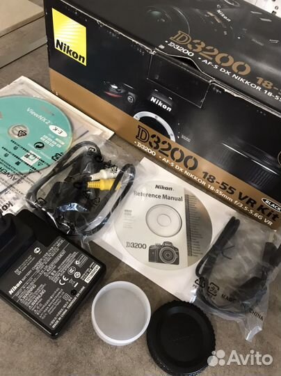 Зеркальный фотоаппарат nikon d3200 бу