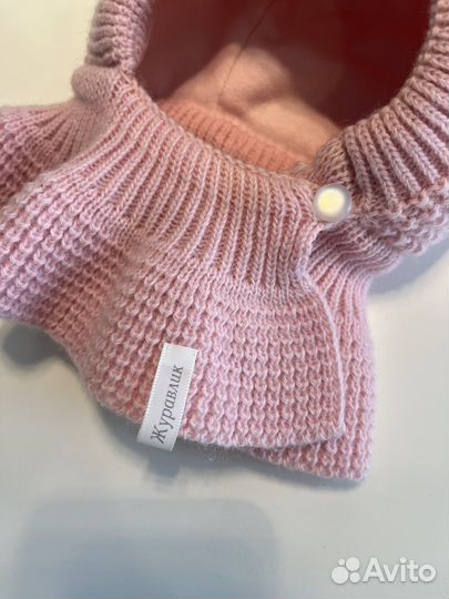 Шапка шлем журавлик