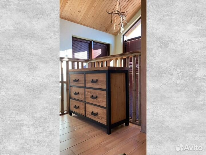 Комод в стиле лофт 