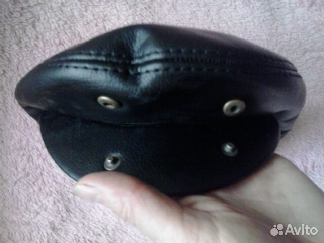 Кожаная кепка / теплая
