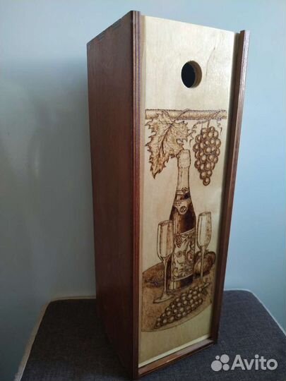 Коробка подарочная деревянная