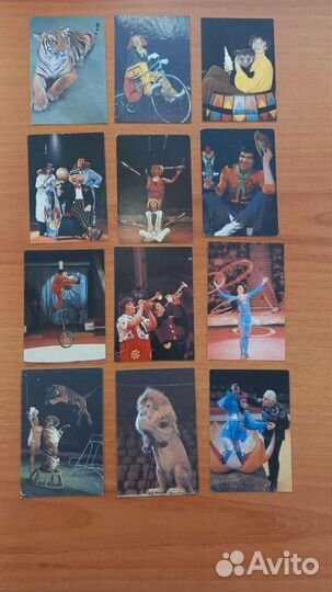 Календари карманные цирк