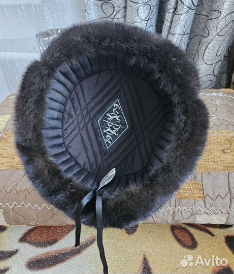 Норковая шапка мужская ушанка