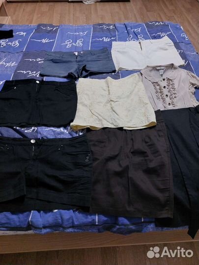 Пакет женской одежды 42-44р, 16 вещей юбки, джинс