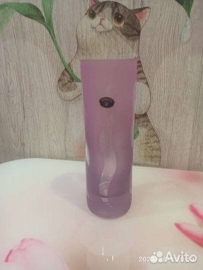 Ваза цветное стекло чехия