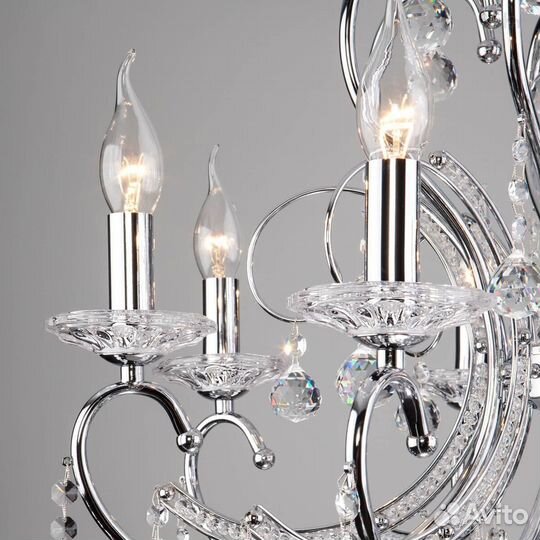 Подвесная люстра Eurosvet 10096/8 хром