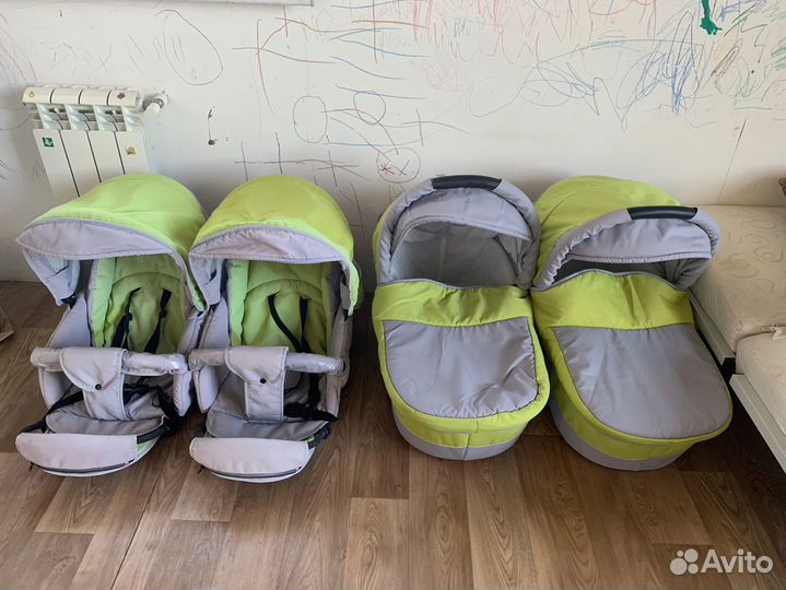 Коляска для двойни 2 в 1