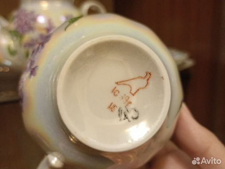 Сервиз чайный дулево Сирень 34 предмета