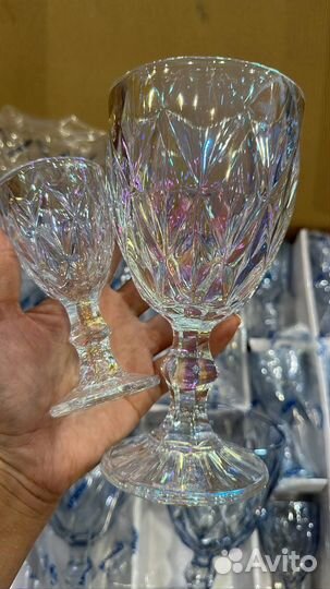 Наборы фужеры+рюмки по 6 шт