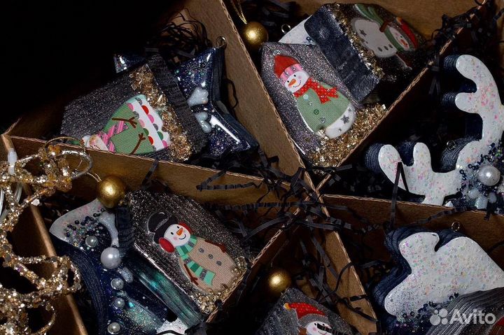 Ёлочные игрушки ручной работы