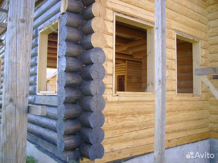 Конопатка на качество Шлифовка домов Покраска