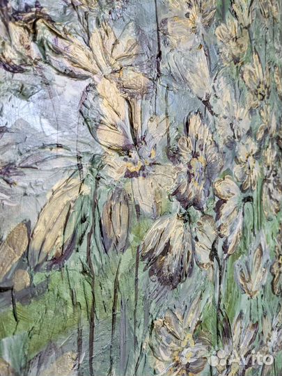 Картина авторская Белые цветы