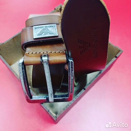 Мужской кожаный ремень
