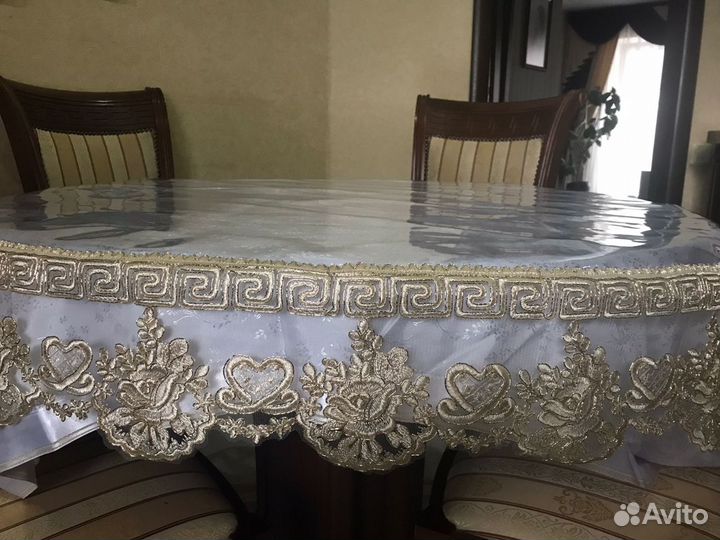 Скатерть прозрачная силиконовая гибкое стекло