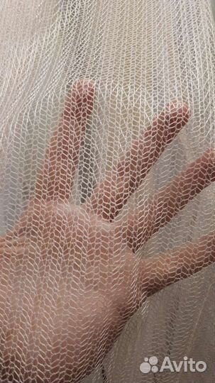 Тюль Паутинка с утяжелителем