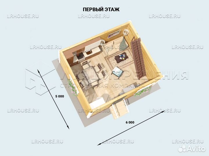 Дачный дом 5х6 метров /дс-208