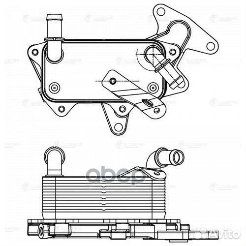 Радиатор масляный VW Polo 05, skoda Rapid