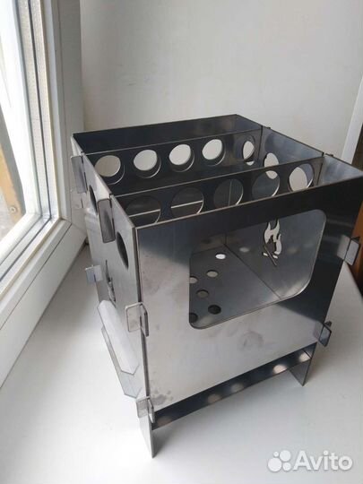 Топка из нержавейки. Щепочница