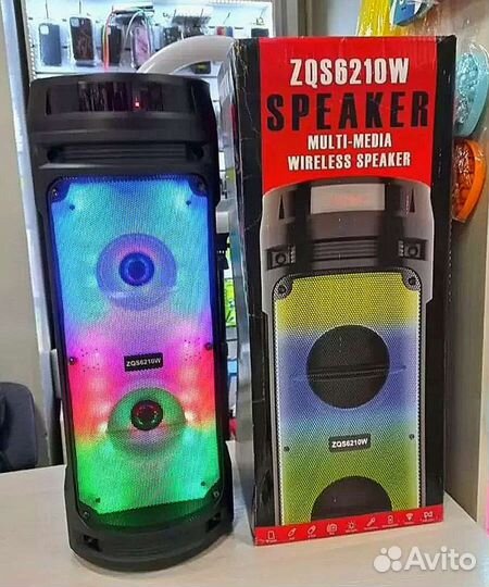 Блютуз колонка с мощной подсветкой