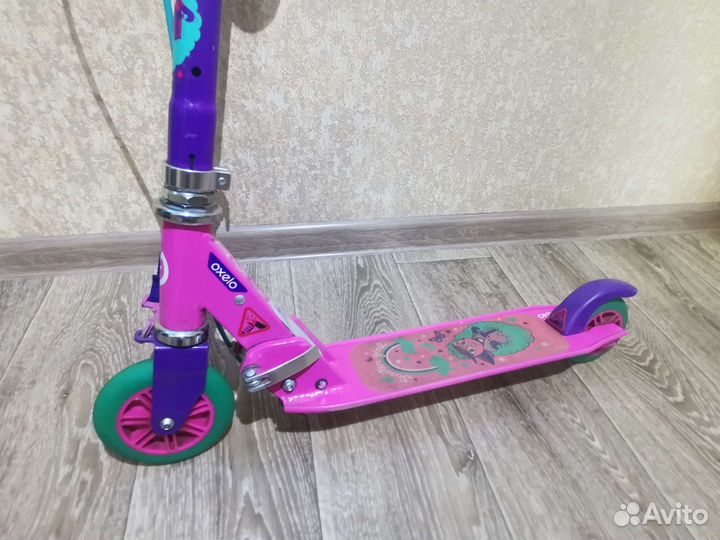 Самокат oxelo play5, розовый