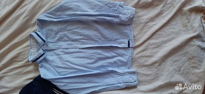 Рубашка школьная 128 на мальчика