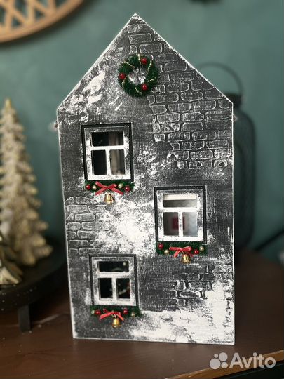 Домик кукольный новогодний румбокс