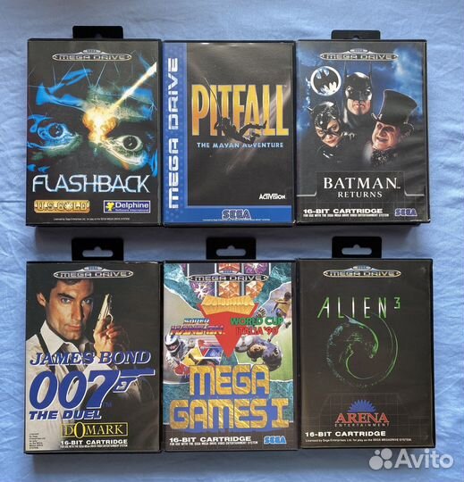 Картриджи для Sega Mega Drive