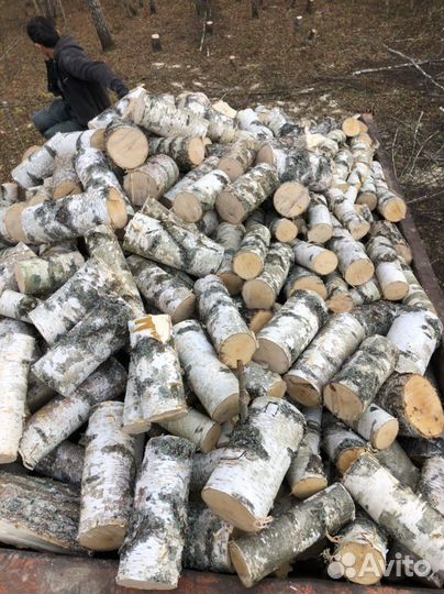 Березовые дрова в мешках