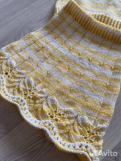 Вязаный костюм ручной работы размер 98