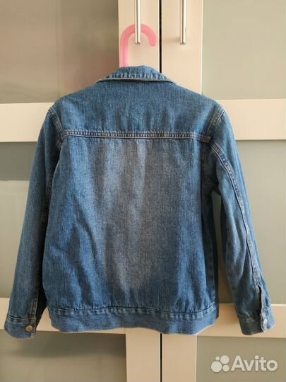 Джинсовая куртка размер 128